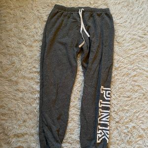 Grey PINK sweatpants